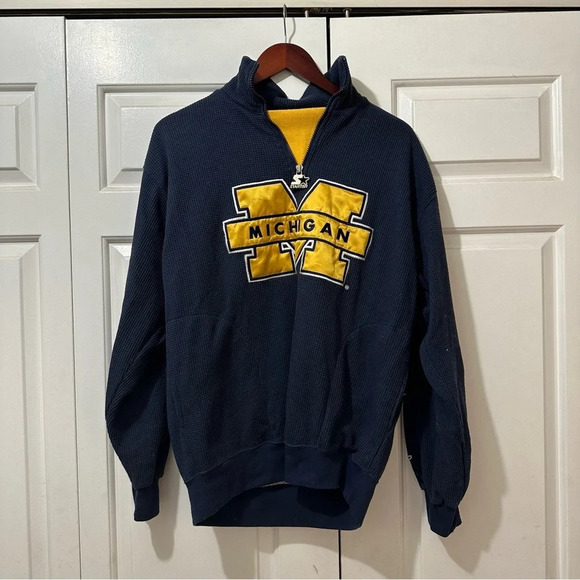 VTG Starter Michigan Waffle Pullover - Picture 2 of 10